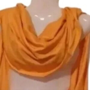 VERY large mustard color scarf